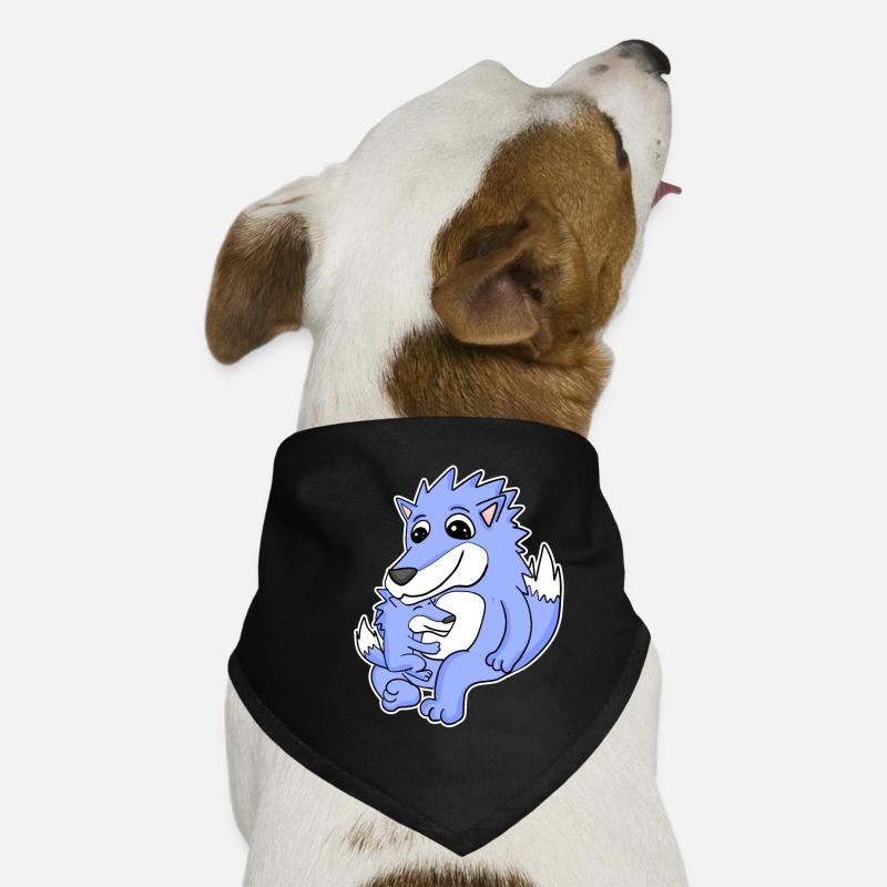 Wolf Family - Loup avec bébé Bandana pour chien