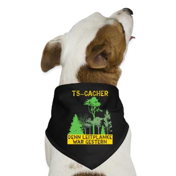 Geocache Geocacher GPS Schatzsuche Geocaching - Hunde-Bandana - Schwarz - Vorne