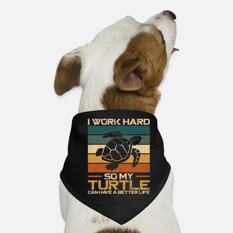 Sea Turtle Tortoise Retro Vintage Bandana pour chien