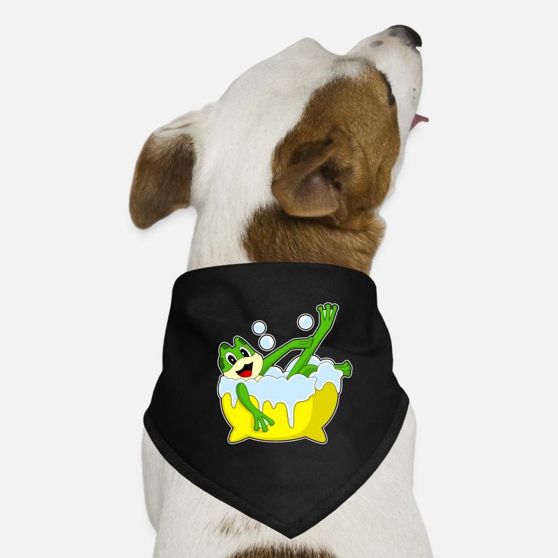 Baignoire de bain de grenouille Bandana pour chien