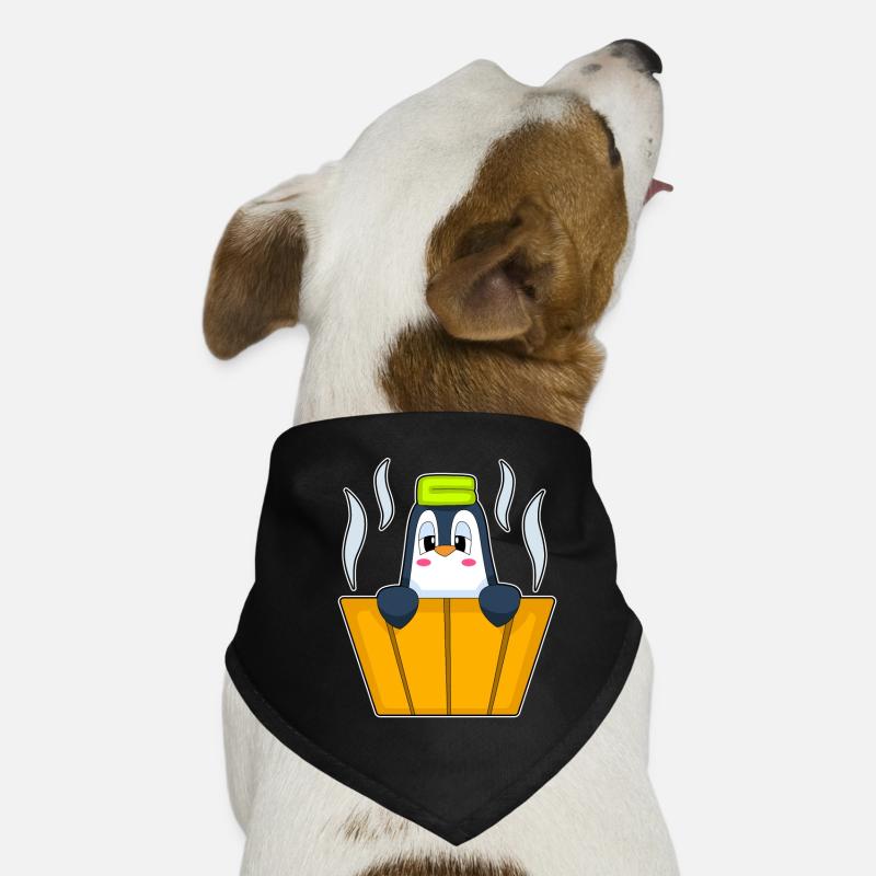 Baignoire pingouin Bandana pour chien