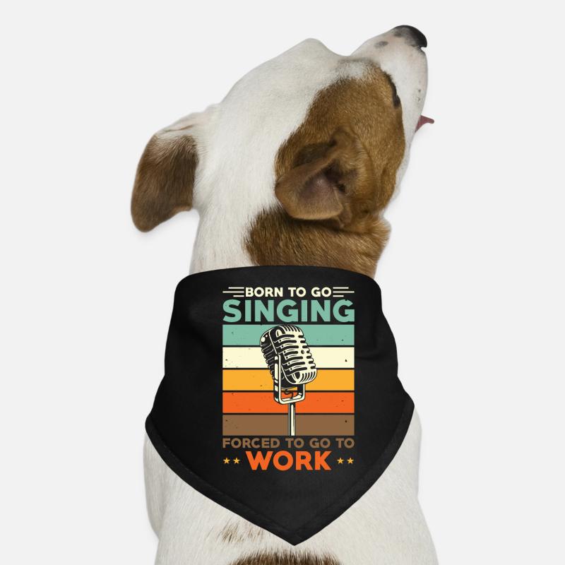 Singen Sänger Born To Go Singing Hunde-Bandana