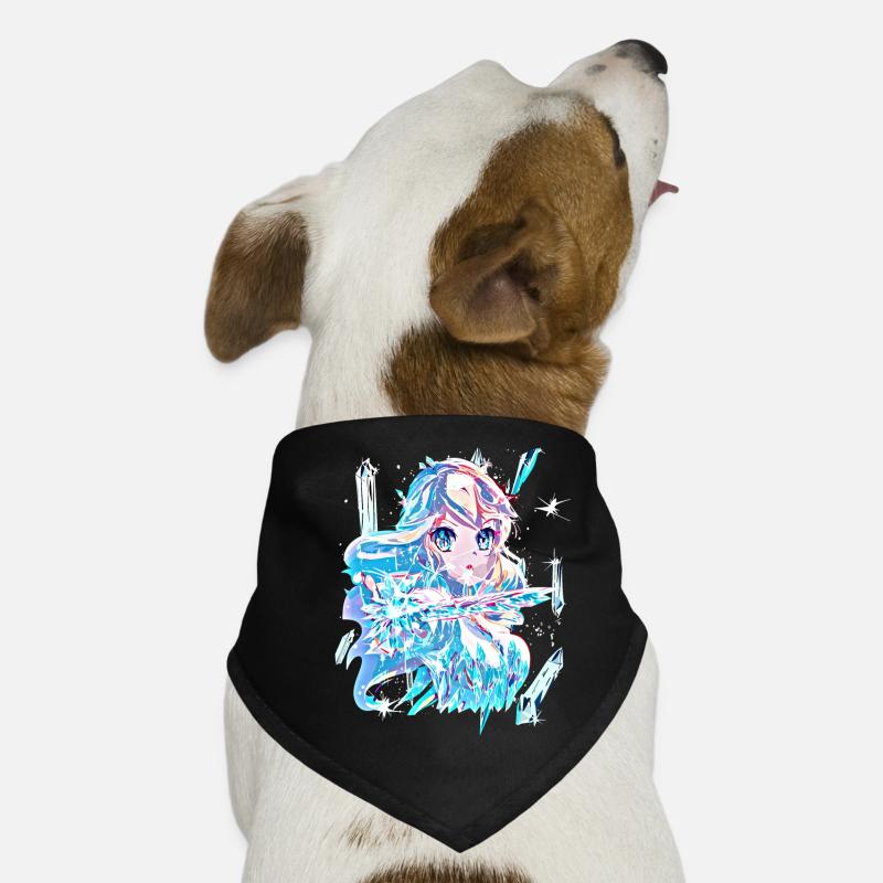 Winter Eiskönigin mit Eiskristallen Hunde-Bandana