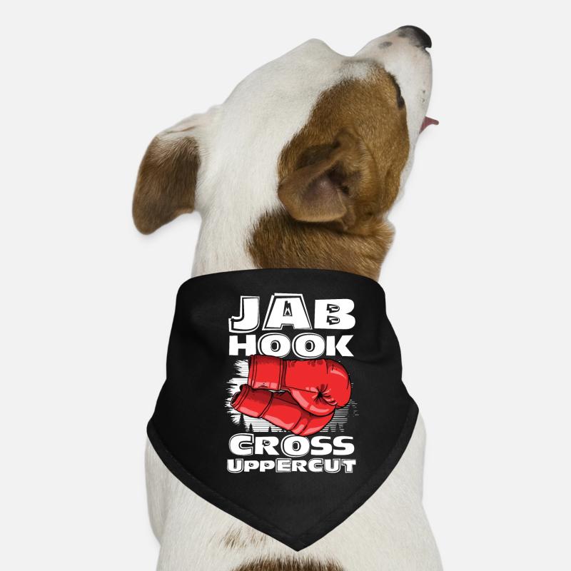 Jab hook cross uppercut Hunde-Bandana