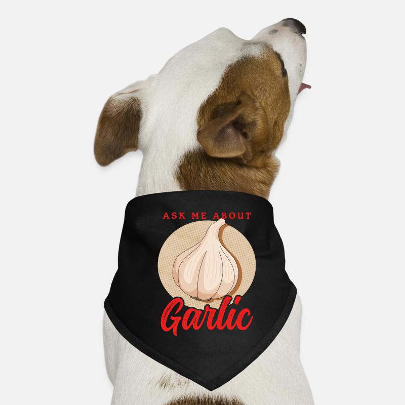 Knoblauch Knoblauchliebhaber Geschenk Hunde-Bandana