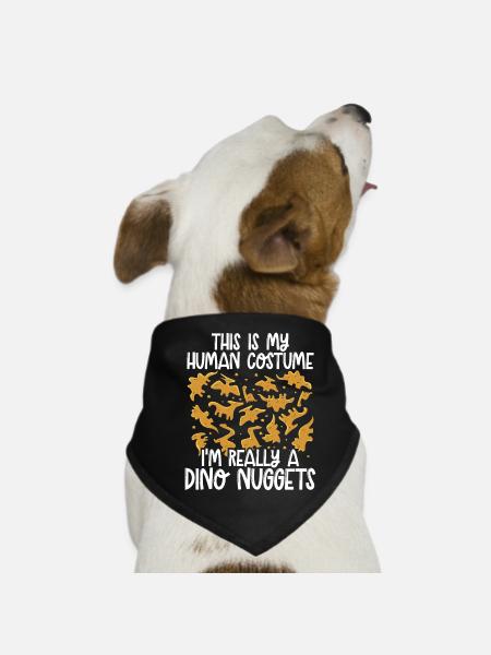 Je suis vraiment une pépite de dinosaure - Bandana pour chien - noir - Devant