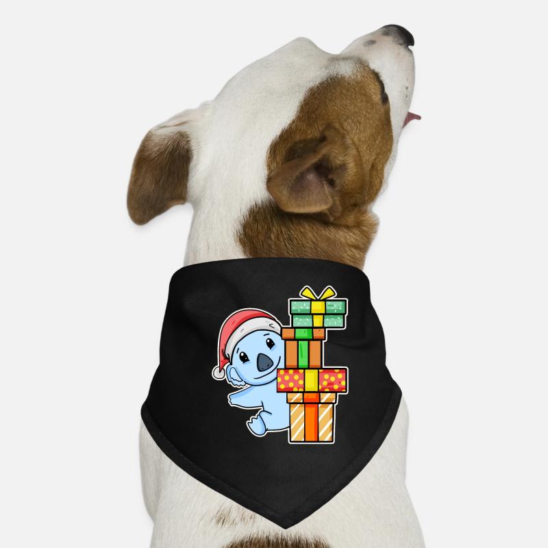Koala avec bonnet de Père Noël et cadeau de Noël Bandana pour chien