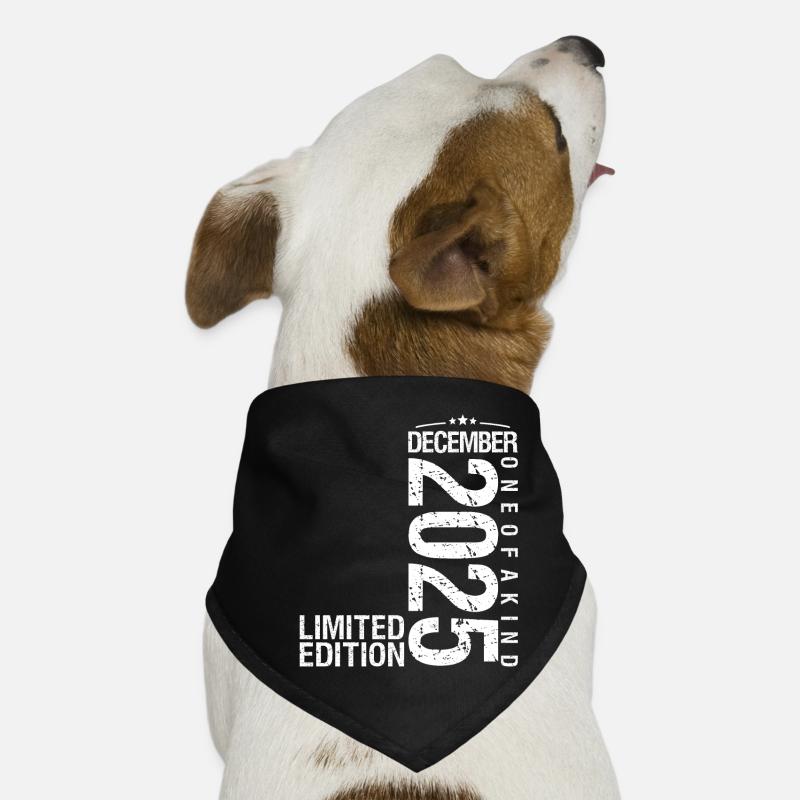 Décembre 2025 Décembre anniversaire December 2025 Bandana pour chien