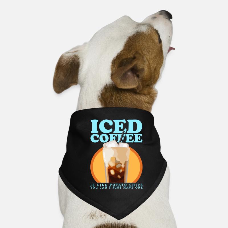 Iced Coffee Coffee Lover Iced Coffee Gift Dog Bandana