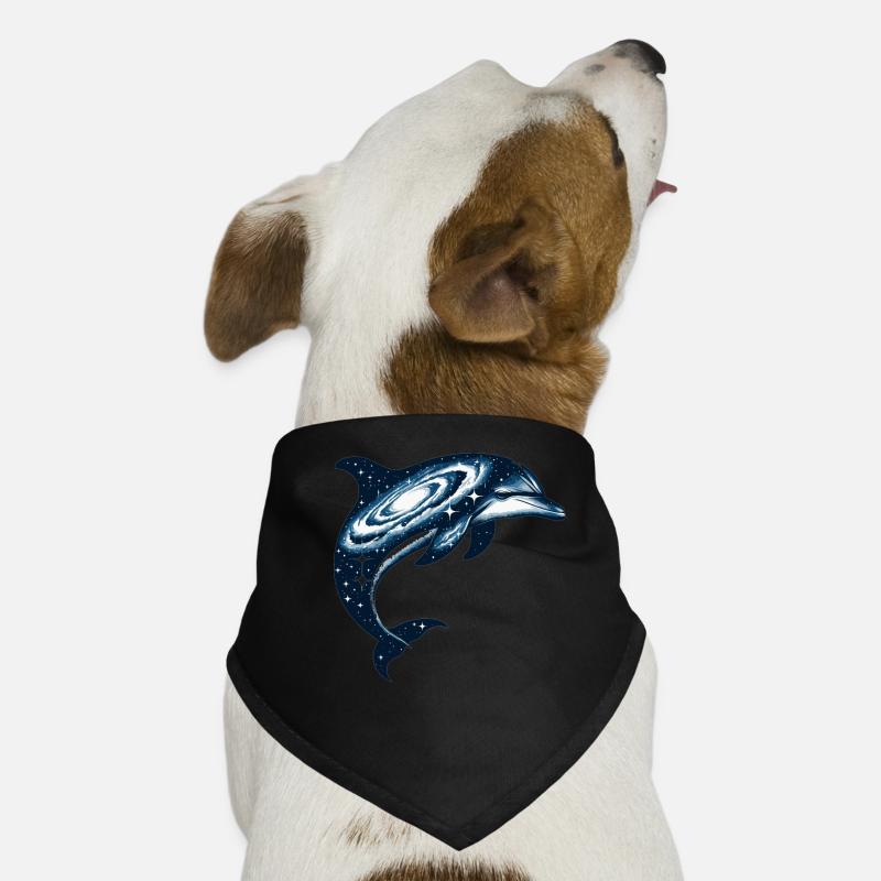 Univers de la galaxie de l’espace des dauphins Bandana pour chien
