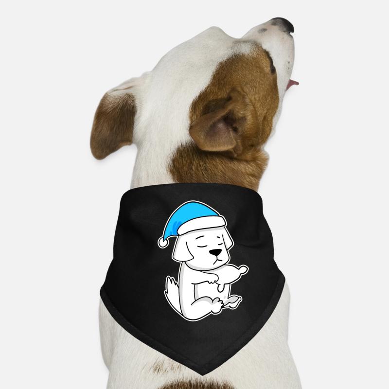 Chien de montagne des Pyrénées Sleeping Fatigue Dog Bandana pour chien