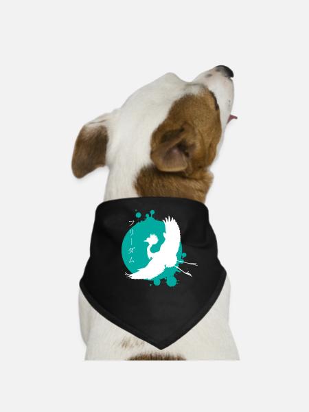 Crane Dynamics & Characters Art - Dog Bandana - black - Front