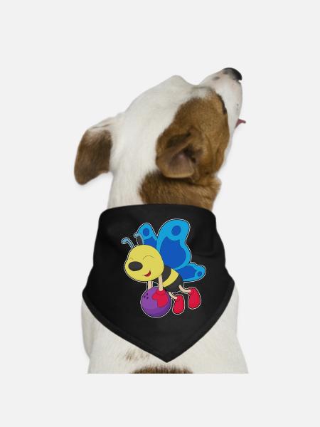 Papillon Bowling Boule de bowling - Bandana pour chien - noir - Devant