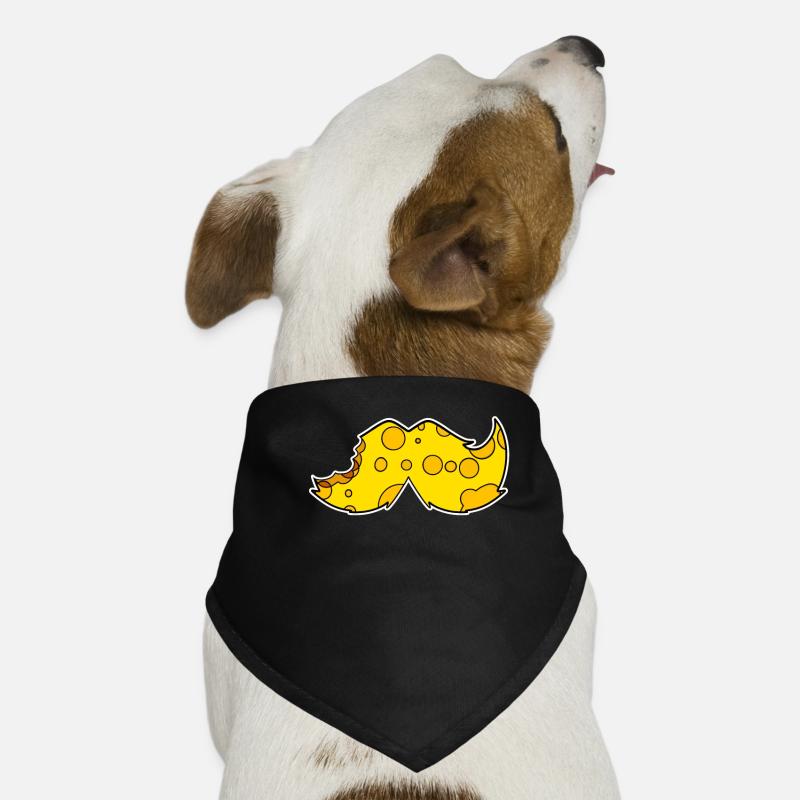 Oberlippenbart Schnurbart Bart Käse Hunde-Bandana