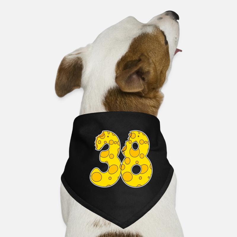 38 ans Lustig Käse Bandana pour chien