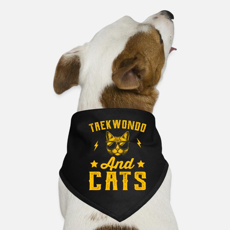 Taekwondo et chats Bandana pour chien