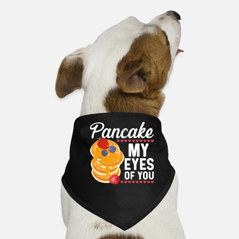 Pancake Lover Kids Valentines Day Dog Bandana