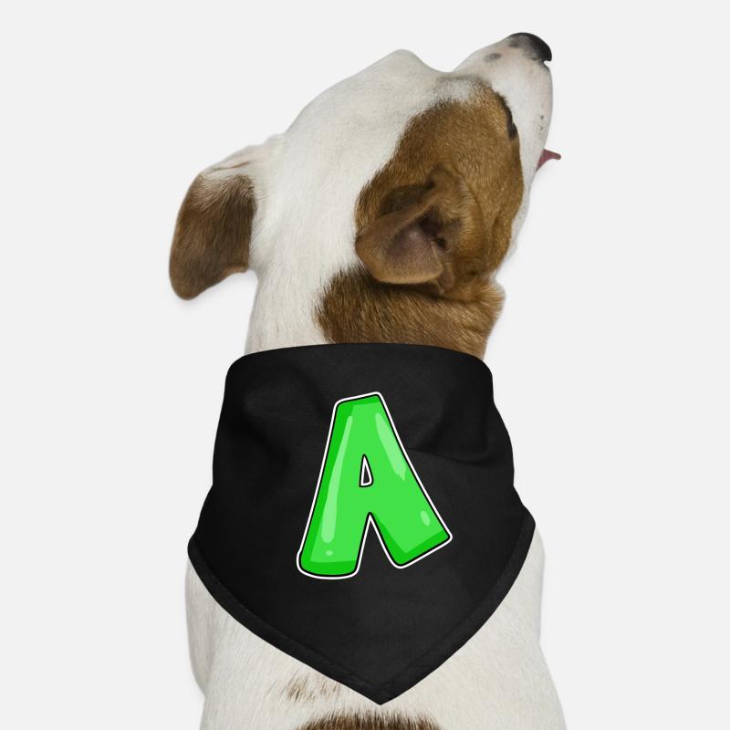 point A Point initial Bandana pour chien