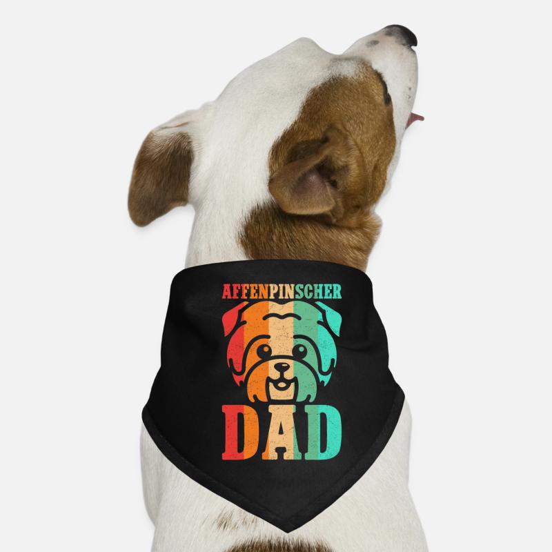 Affenpinscher Dad Monkey Terrier Hund Geschenk Hunde-Bandana