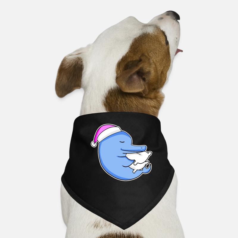 Delfin Müde Ausschlafen Schlafen Mädchen Hunde-Bandana