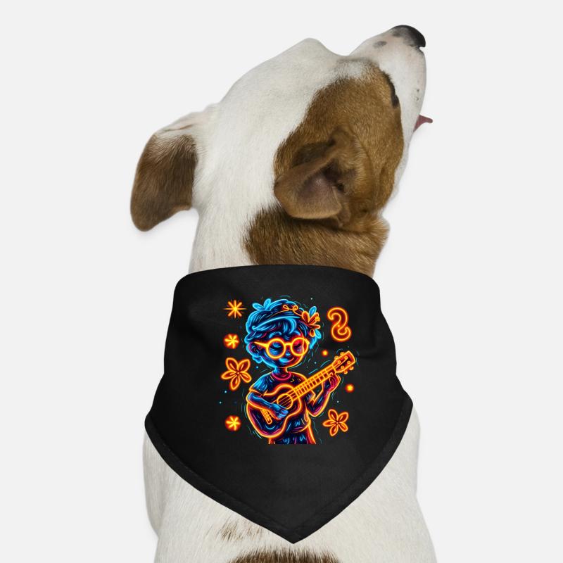 Ukuléléliste des années 90 Bandana pour chien