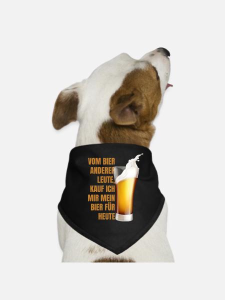 From Someone Else's Beer I Buy My Beer Today Shirt - Dog Bandana - black - Front