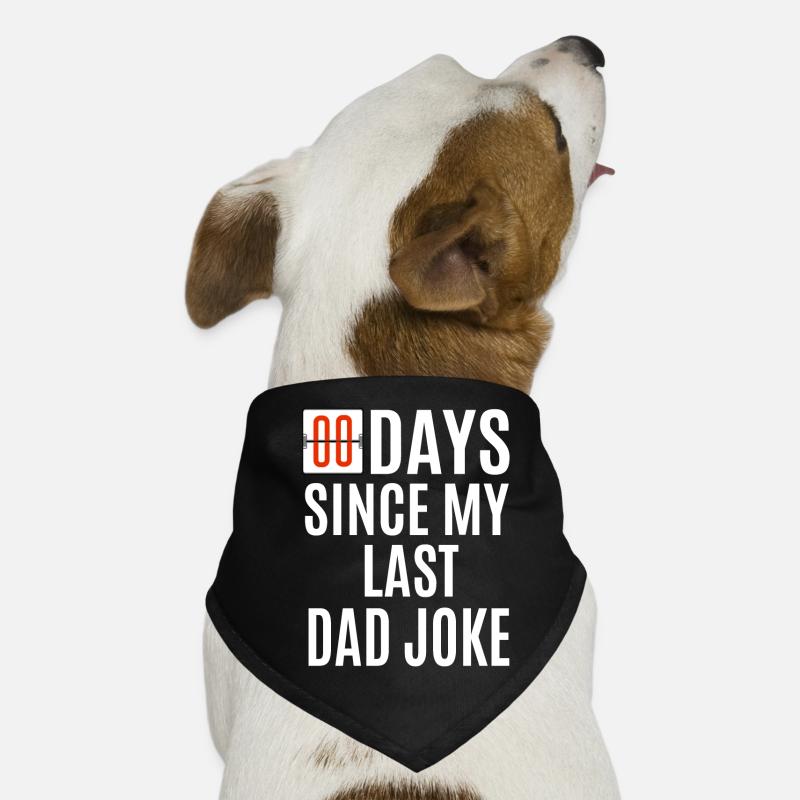 Zero Days Since My Last Dad Joke Lustige Väter Hunde-Bandana