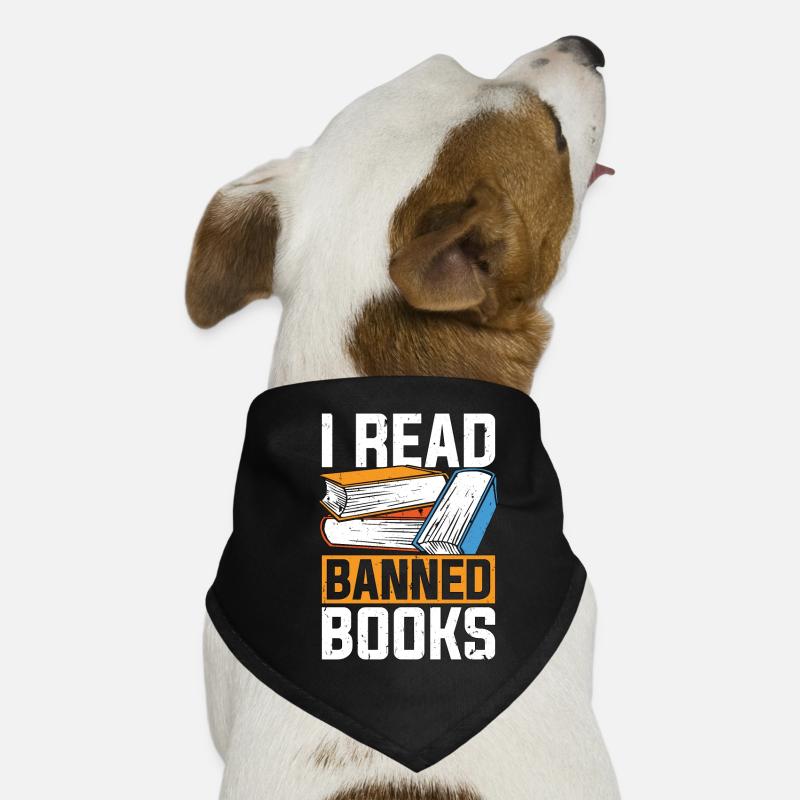 Librarian I Read Banned Books Library Librarians Dog Bandana