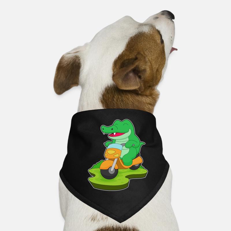 Krokodil Motorroller Hunde-Bandana