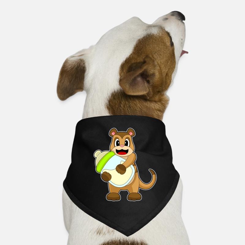 Erdmännchen Babyflasche Milch Hunde-Bandana