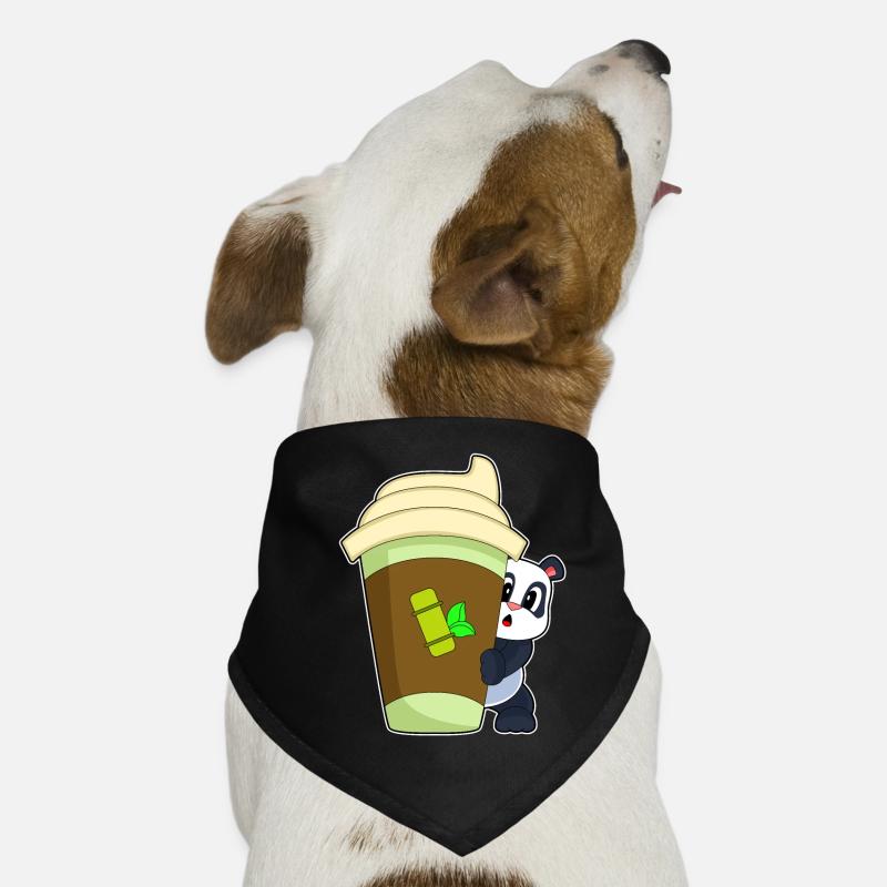 Panda Coffee to go Mug Dog Bandana