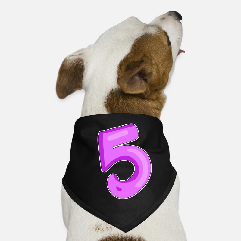 Numéro numéro 5 Bandana pour chien
