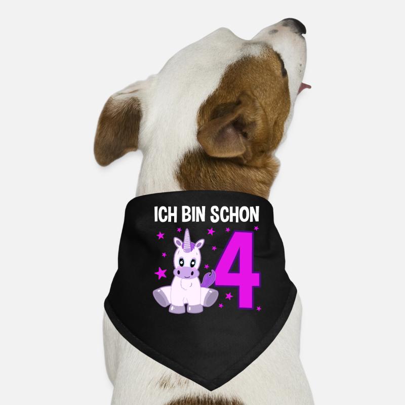 Licorne Glitter Party 4 ans de magie Bandana pour chien