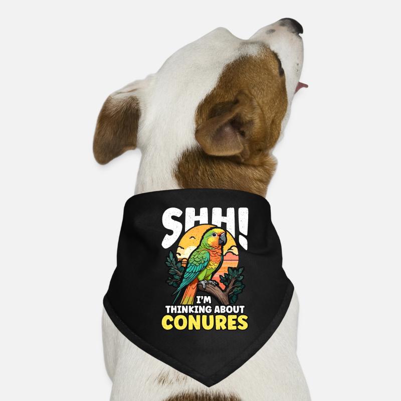 Conure Shh I'm Thinking About Parrot Conure Lover Hunde-Bandana