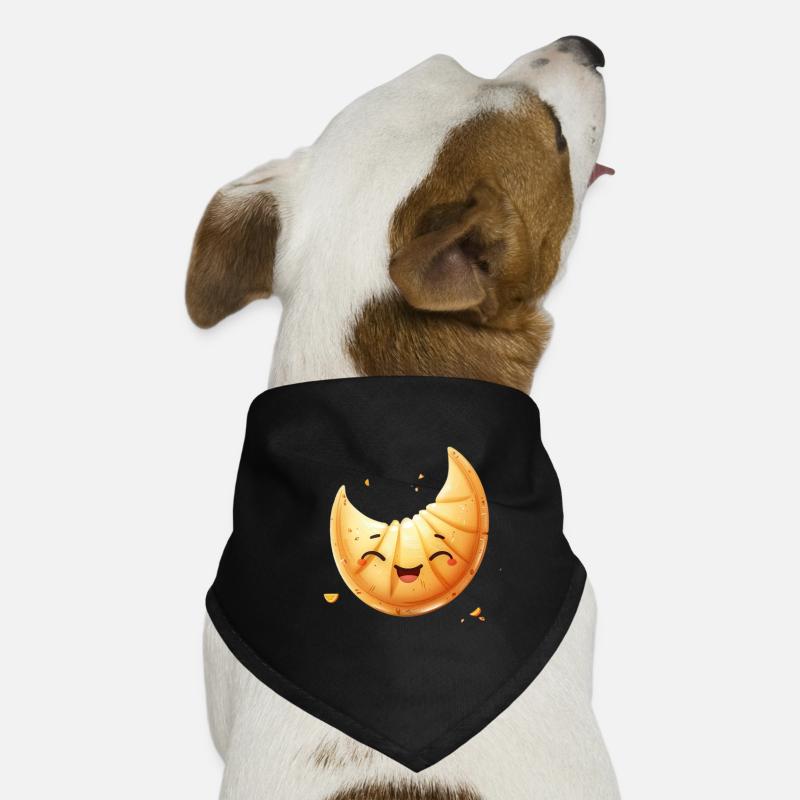 Joyeux biscuit de bonne fortune souriant Bandana pour chien