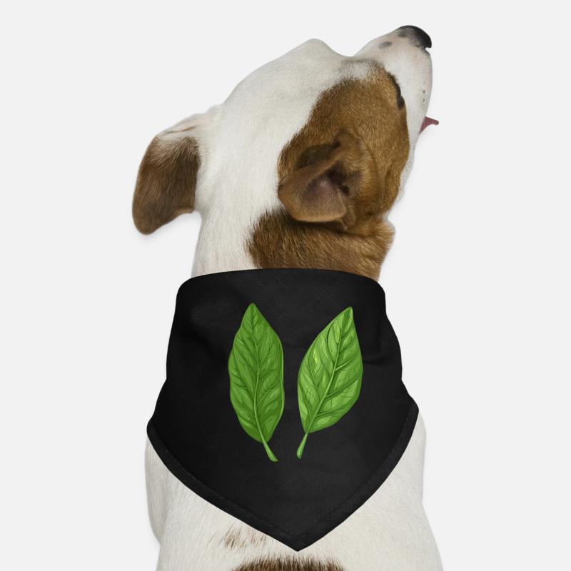 Two Basil Leaves Pure Nature Dog Bandana