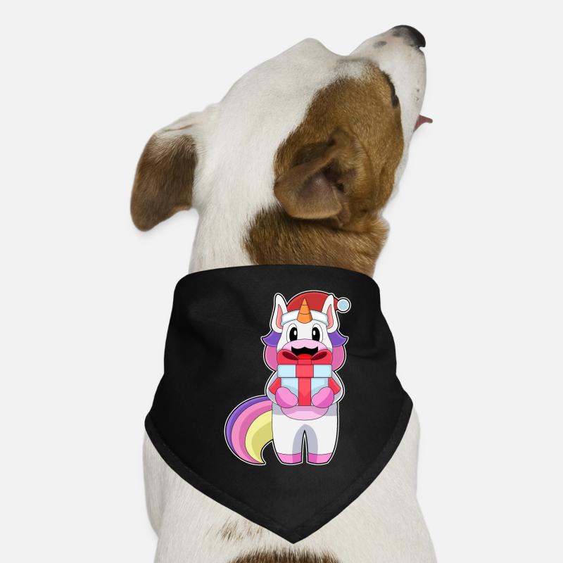 Unicorn Christmas Package Dog Bandana