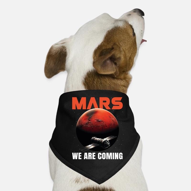Mars Mission Planète rouge Vaisseau spatial spatial Bandana pour chien