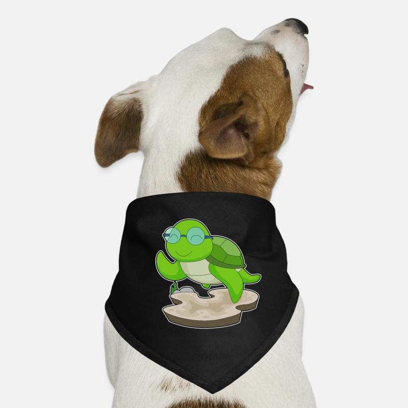Schildkröte Brille Hunde-Bandana