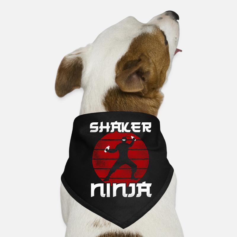 Bartender Mixologist Ninja Shaker Hunde-Bandana