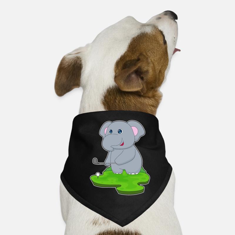 Elefant Golf Golfschläger Hunde-Bandana