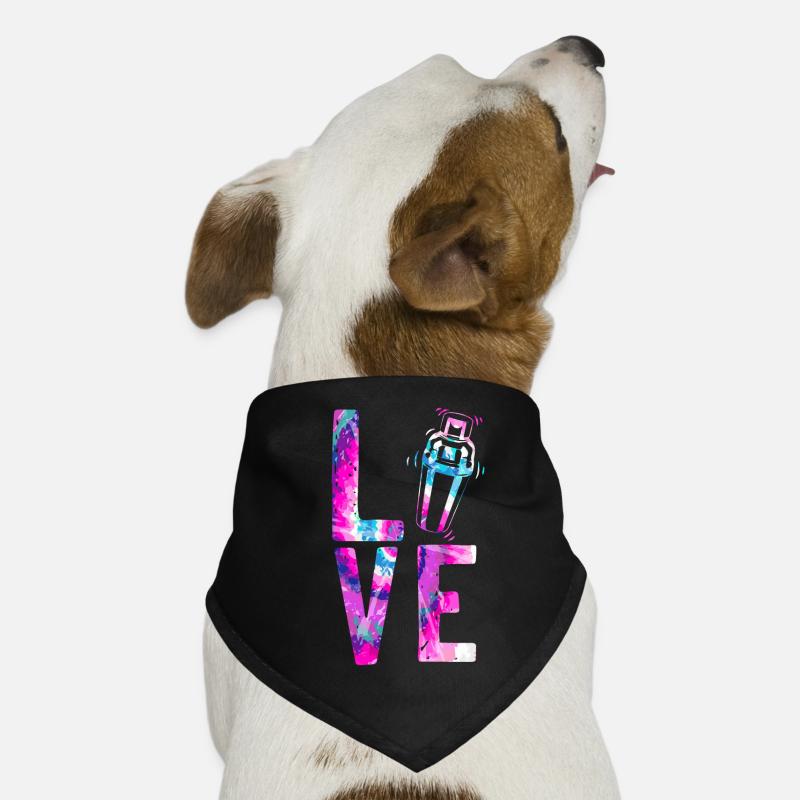 Barman Mixologue Aquarelle Bandana pour chien