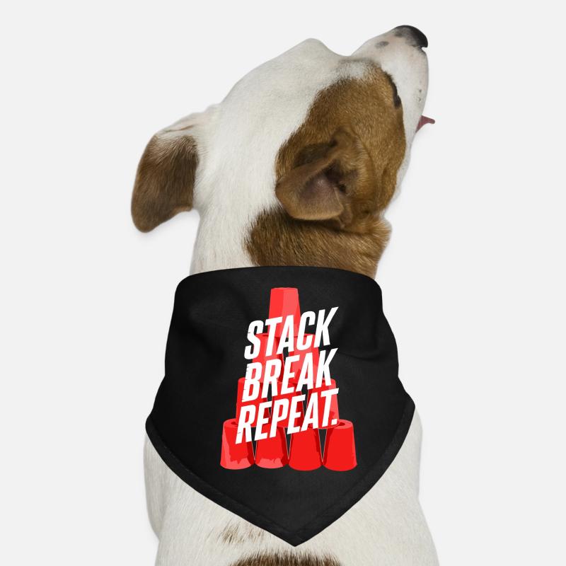 Stack Break Repeat Stacking Cups Speed Stacker Hunde-Bandana