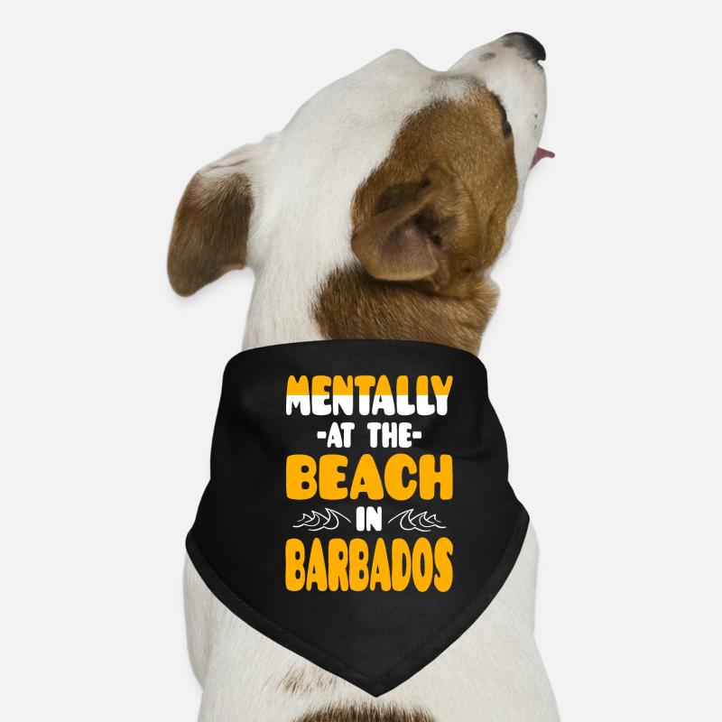 Mentalement à la plage à la Barbade Bandana pour chien