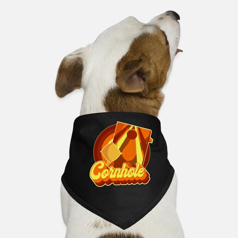 Joueur de sac de haricots de l’équipe Cornhole Bandana pour chien
