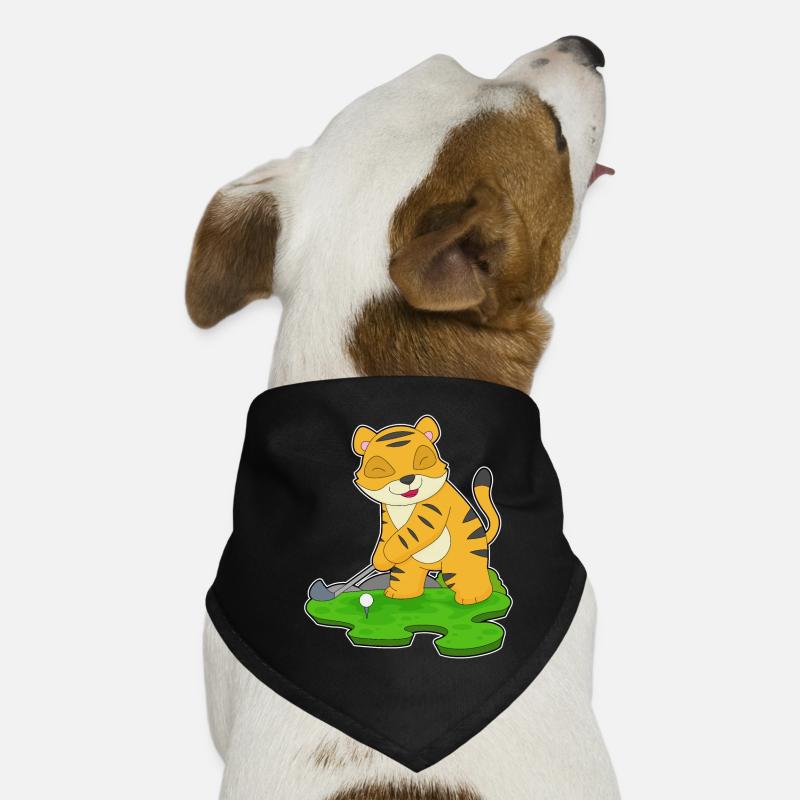 Tiger Golf Golfschläger Hunde-Bandana