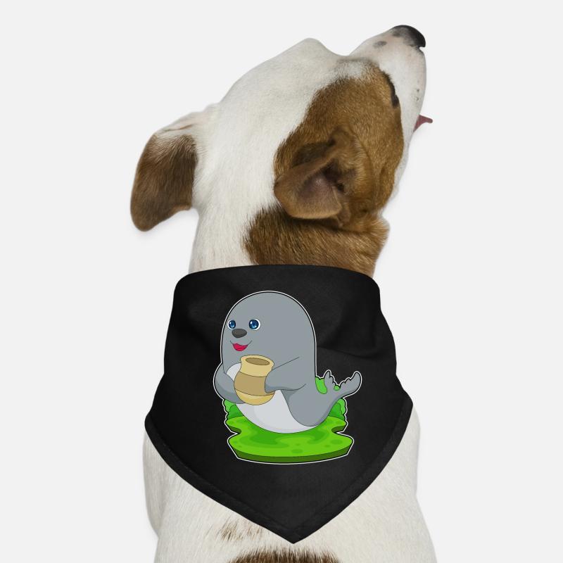 Seal Vase Dog Bandana