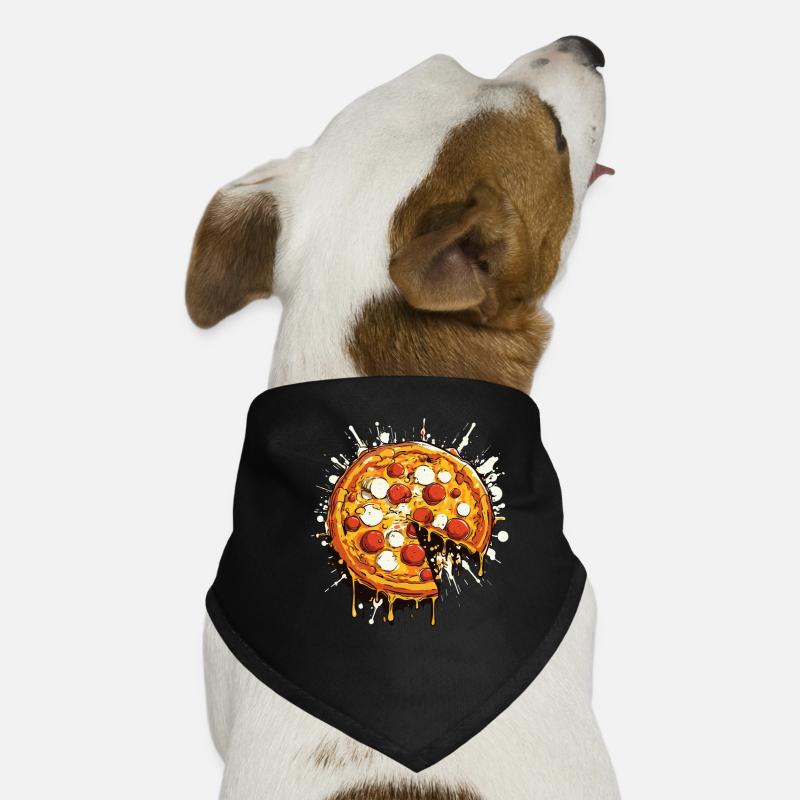 Graphique de pizza Bandana pour chien