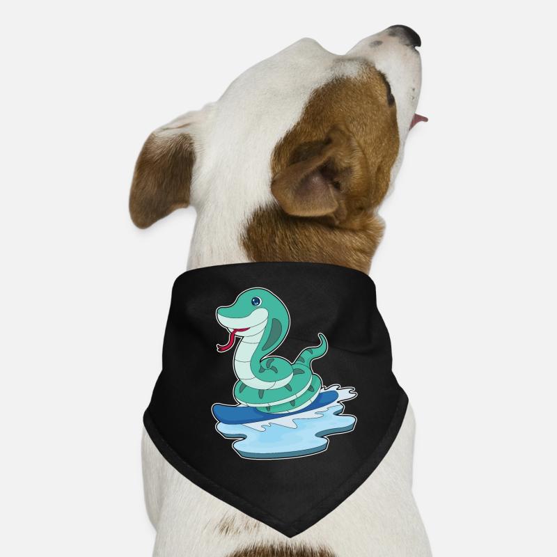 Snake Snowboarder Snowboard Bandana pour chien