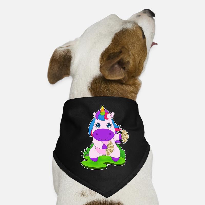 Licorne Éventail à main Bandana pour chien